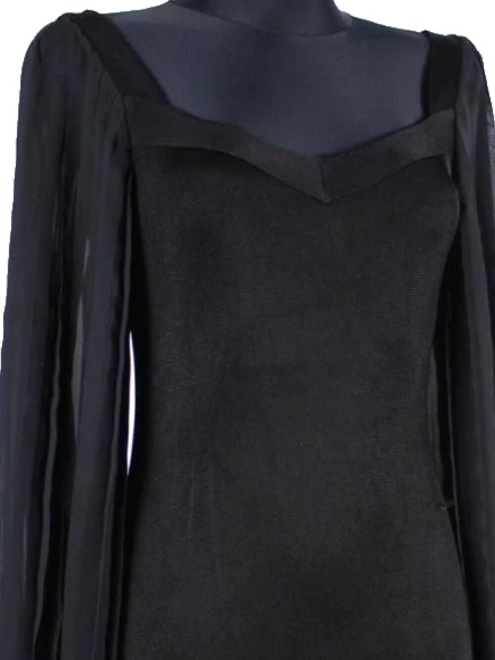✨$299 Designer Aesthetic APART Sweater Dress Black Knitwear Pleated Bell Sleaves